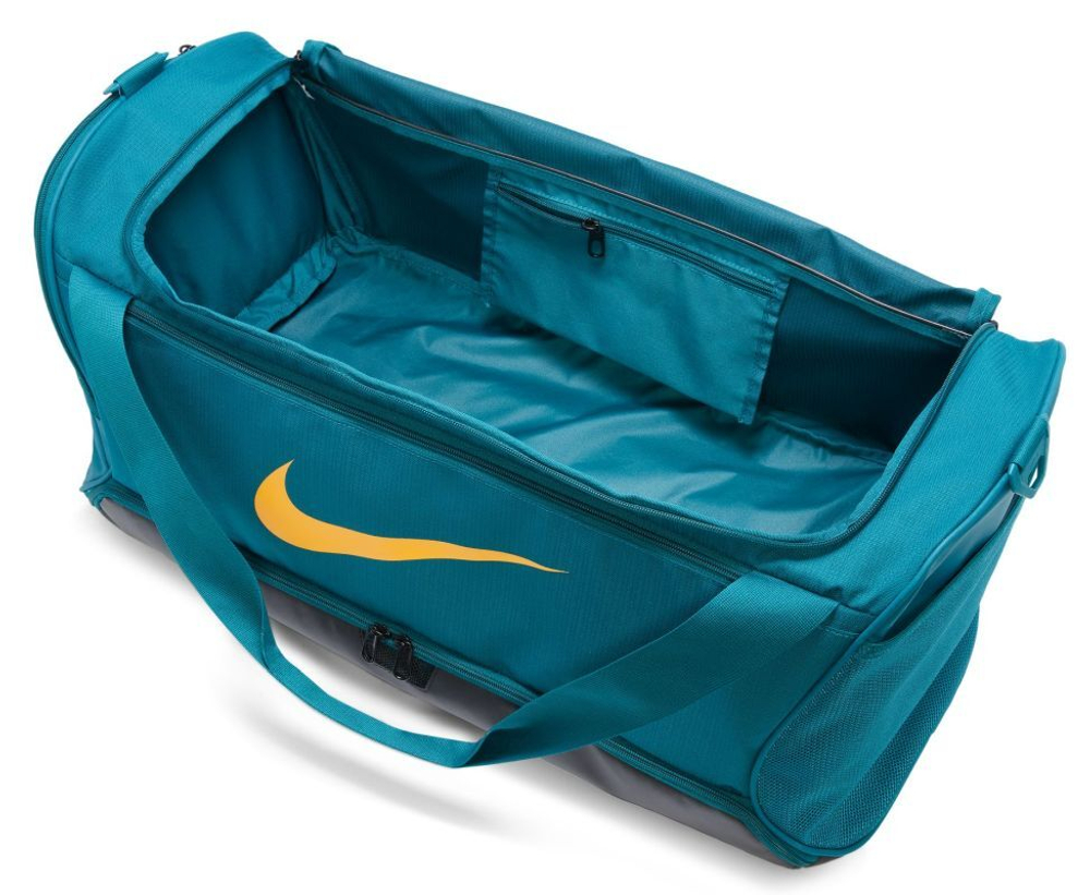 Сумка спортивная Nike Brasilia 9.5 Training Duffel Bag - flint grey/black/white