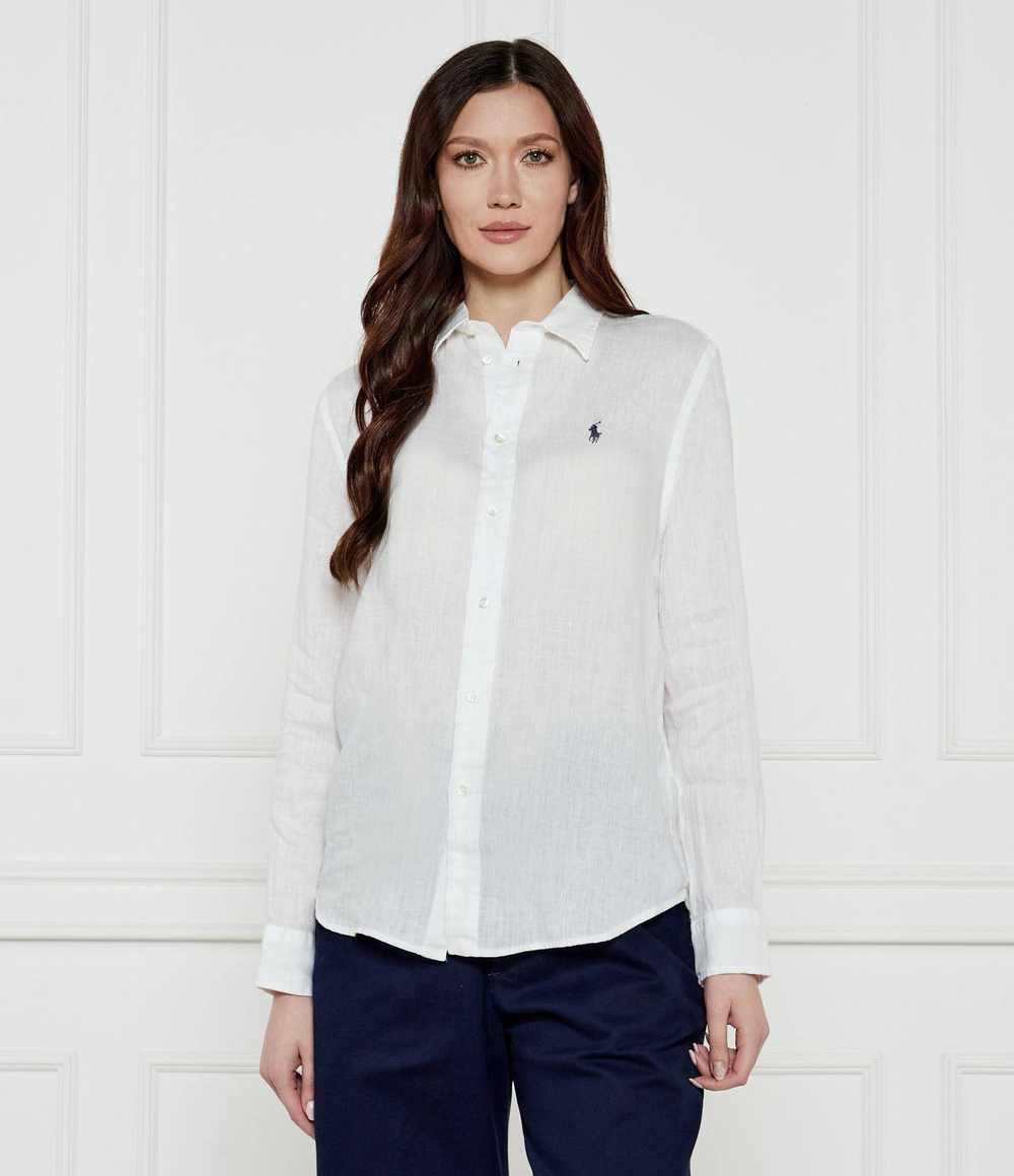 Льняная рубашка POLO RALPH LAUREN - белый(211970730)