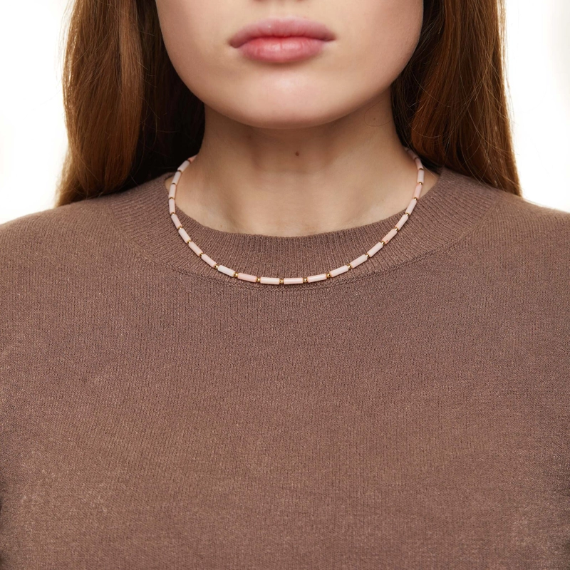 Колье Розовый Коралл