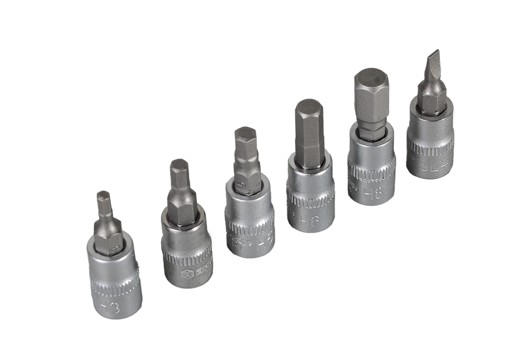 Набор инструментов, 1/4" , CrV, пластиковый кейс 29 предм Вихрь