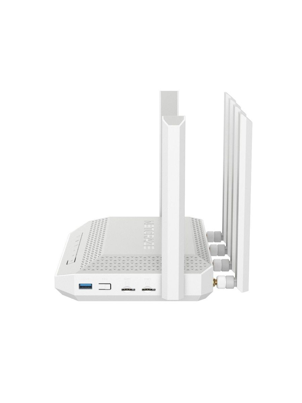Мультигигабитный интернет-центр Netcraze Hero 5G (NC-4110) с модемом 5G, двумя слотами для SIM-карт, Mesh Wi-Fi 6 AX3000, Smart-коммутатором 12.5G и 41G, многофункциональными портами USB 3.0 и 2.0