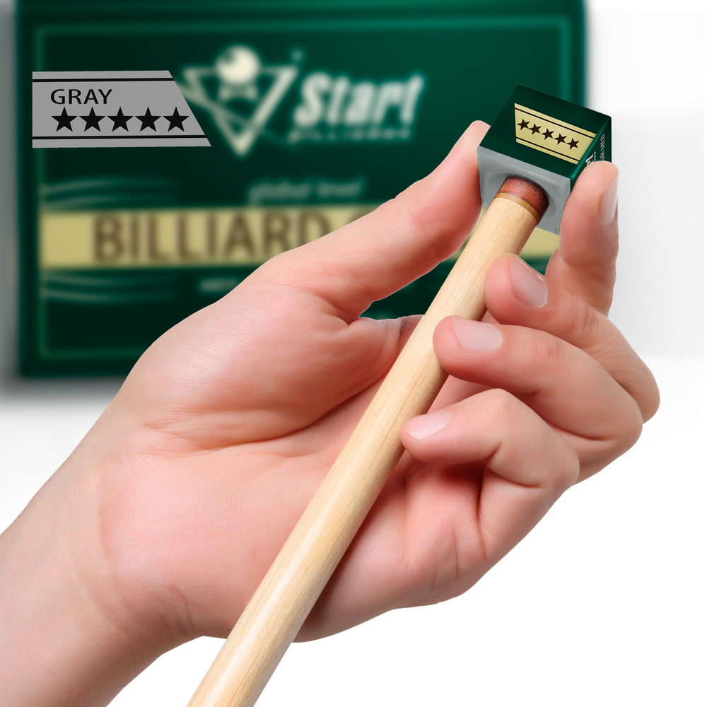 Мел Start Billiards 5 звезд серый (1 шт)