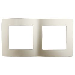 12-5002-04 ЭРА Рамка на 2 поста, Эра12, шампань | Эра 12 Шампань