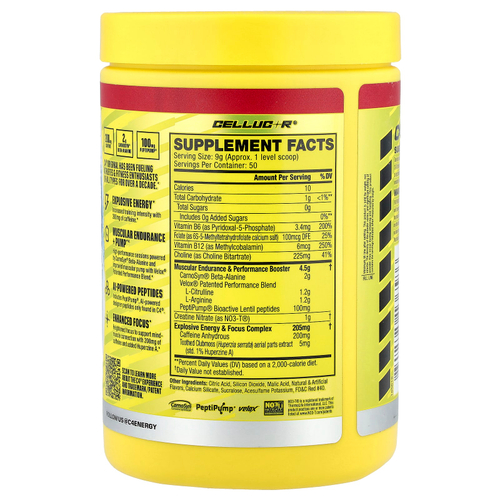 C4 / Cellucor, C4® Original, предтренировочный комплекс, Hawaiian Punch® Fruit Juicy Red™, 450 г (15,9 унции)