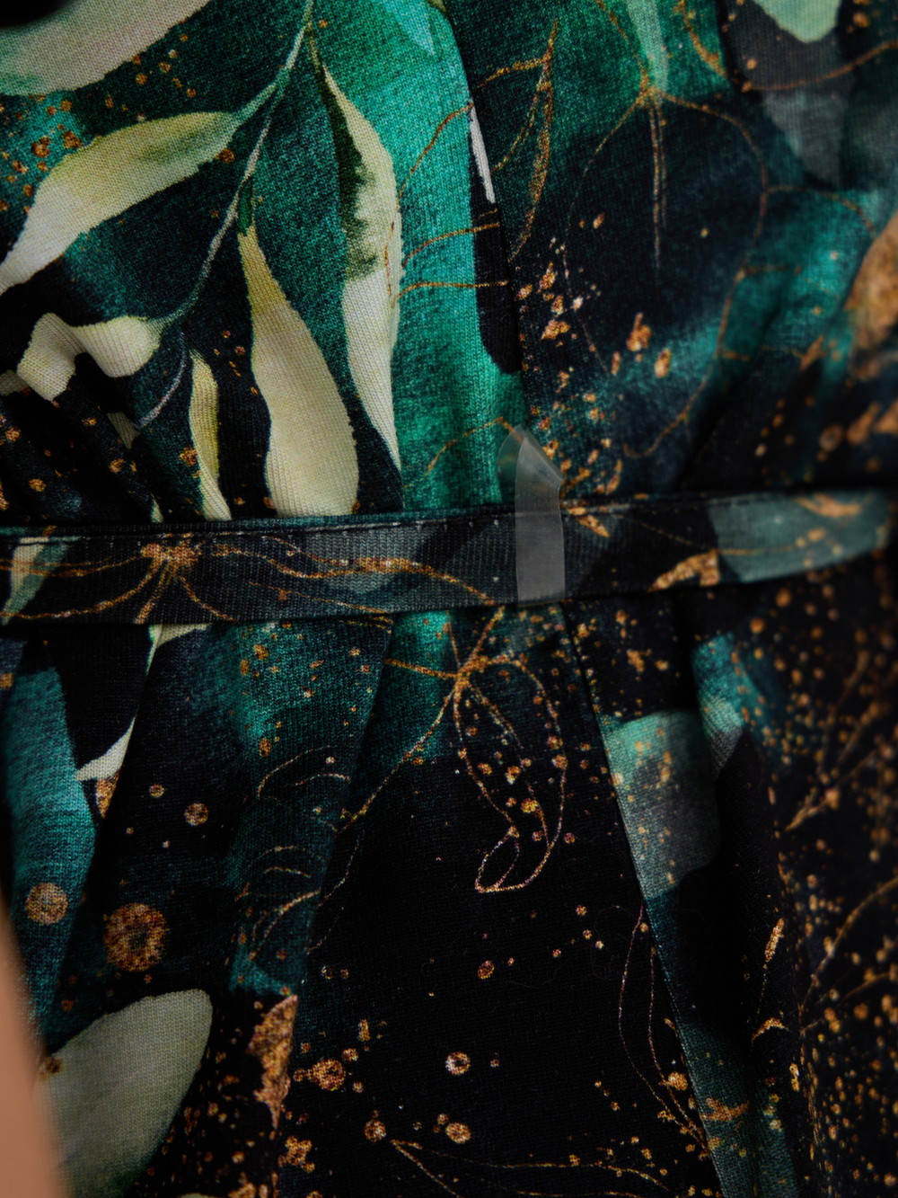 Платье Пв-137/изумрудный-листьяфэнтези