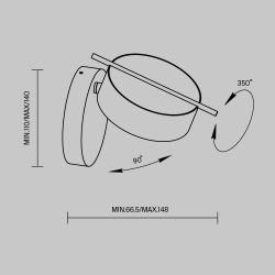Настенный светильник Maytoni Nuance MOD180WL-L4W3K