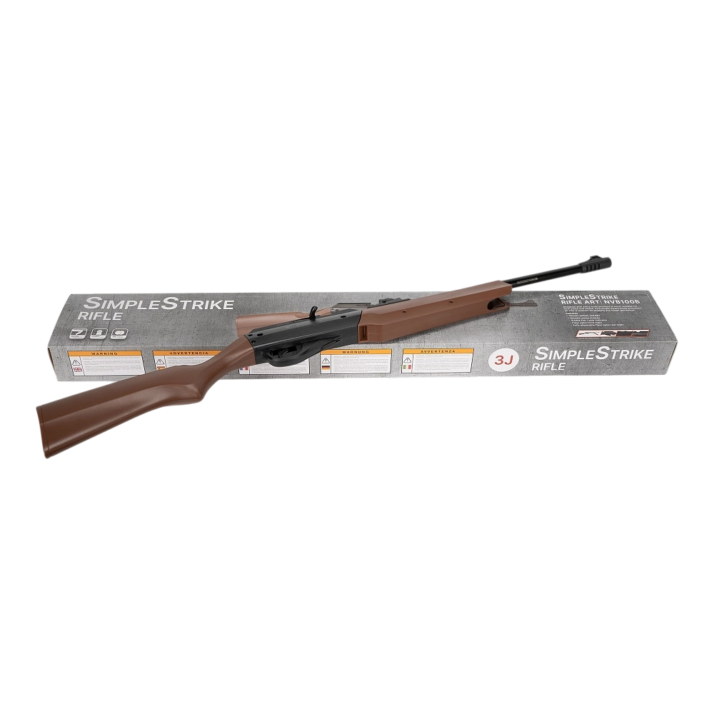 Помповая пневматическая винтовка Borner SimpleStrike , Brown кал. 4,5 мм, 3Дж. (pump)