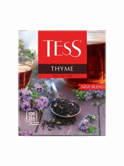 Чай в пакетиках черный Tess Thyme чабрец, 100 шт