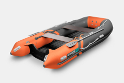 Надувная лодка GLADIATOR E450S оранжево-темносерая