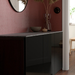 Верхняя панель IKEA BESTA (БЕСТО), Черный, 180x42 см