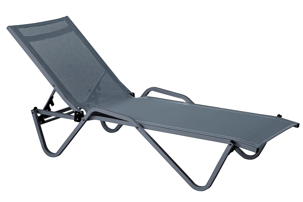 Шезлонг металлический Hera, антрацит