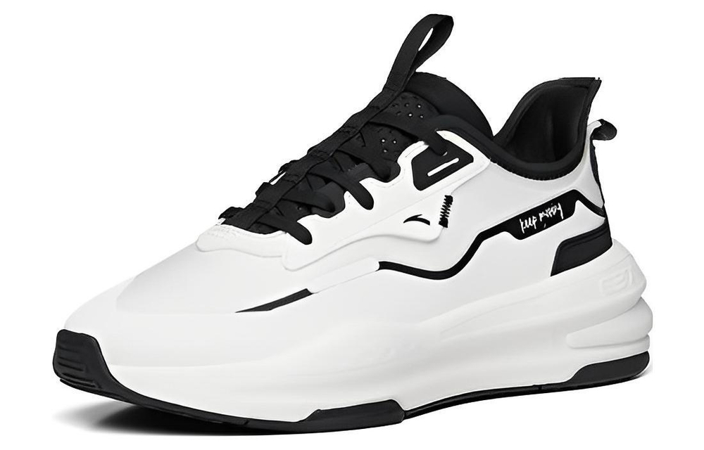 Anta Anta C37 series lightweight shock-absorbing non-slip low-top sports casual shoes women's white and black