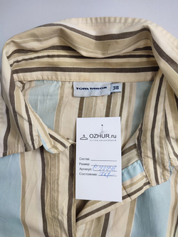 Рубашка Tom Tailor полосатая 44 размер