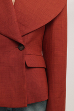 Жакет с округлым воротником