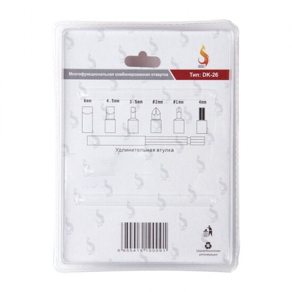 Отвертка 6 в 1 DK-26, 012081