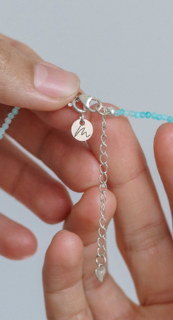 Чокер "Memo about Summer" из амазонита 33-38 см