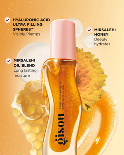 Gisou Honey Infused Lip Oil - Golden Shimmer Glow