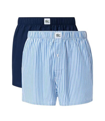 Мужские спортивные боксеры Lacoste Cotton Woven 2P - navy blue/white