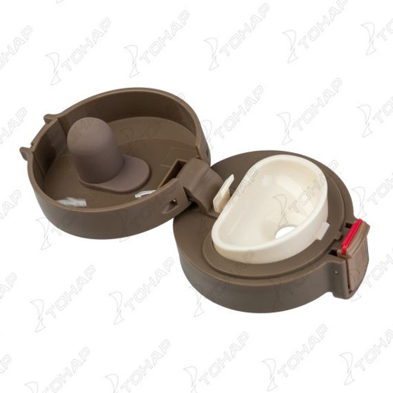 Термос-кружка (HS.TMК-02) 400ML кофейный TONAR