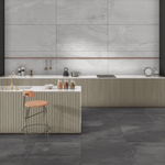 Керамогранит RC 5067 60x60 см 1.44 м² карвинг матовый цвет графит