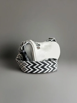 Сумка женская кросс-боди экокожа белая QOZA