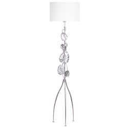 Светильник напольный торшер Monstera Deliciosa (Монстера) с абажуром Винтаж-2 Белый