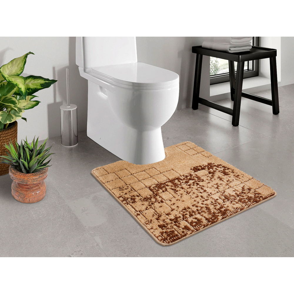 Коврик д/туалета Shahintex Vintage  60*80 бисквитный (01)