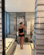 black halter top