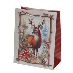 GAEM Пакет подарочный S (бумага 210г/м2, блок 12шт), L18 W10 H23 см, 4в.