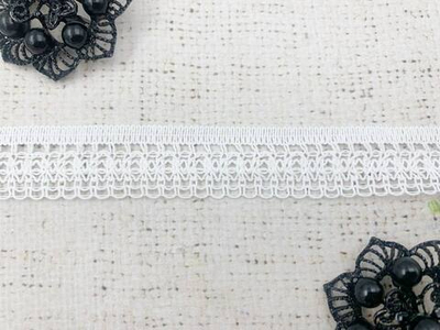 Кружево хлопковое/Тесьма вязаная, рис. 60194, ш. 2,2 см, пр-во Беларусь