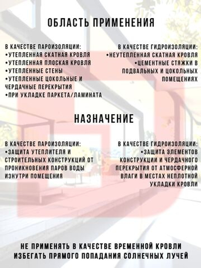 Антиконденсатная гидро-пароизоляция МЕГАИЗОЛ С (1,6х43,75 м, 70 кв.м)