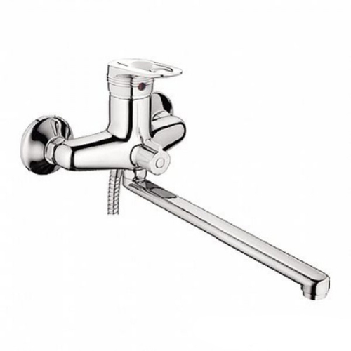 Смеситель для ванны и раковины 40к L2256 Ledeme с отв див в корпусе L-нос, латунь