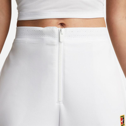 Женские теннисные брюки Nike Court Dri-Fit Basic Heritage Pants - white