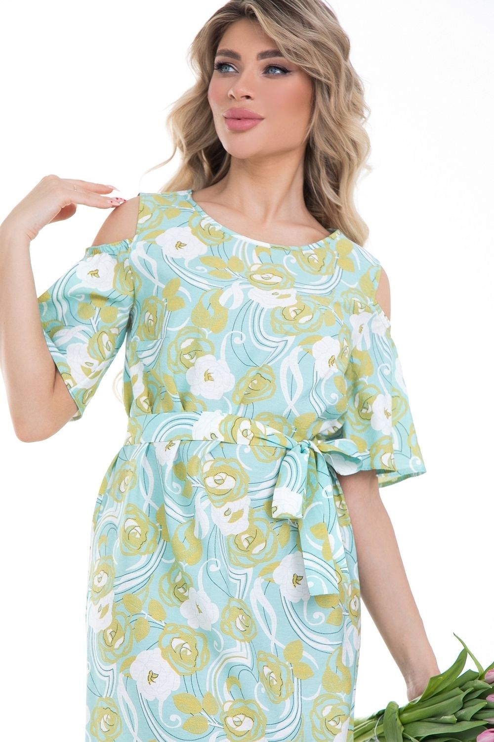 Платье Летнее настроение (бирюза) Diolche (Акция)