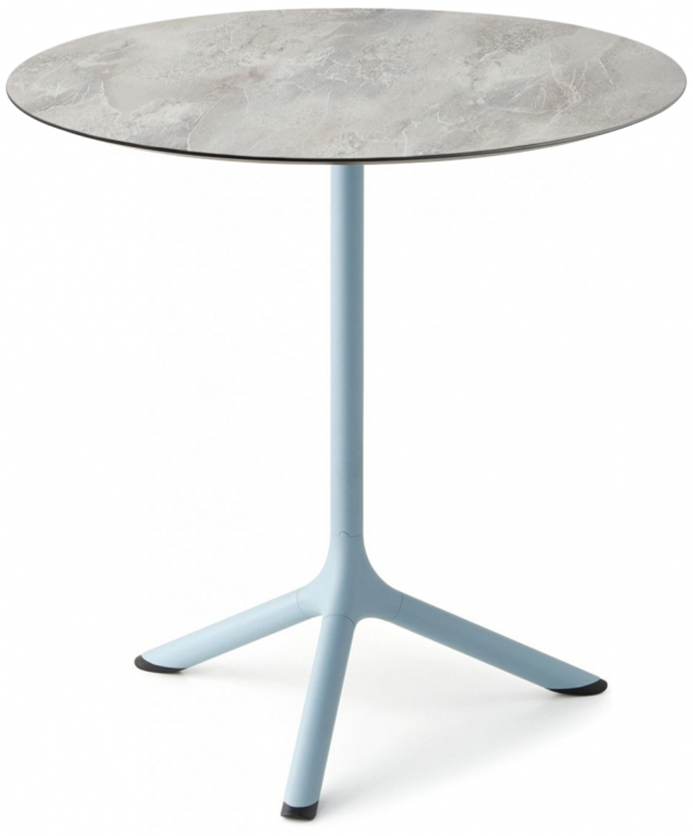 Стол ламинированный обеденный складной Scab Design Tripe Folding, голубой, каменный