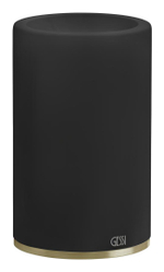 Стакан настольный Gessi 316, для зубных щёток, цвет Black/Brushed Brass PVD