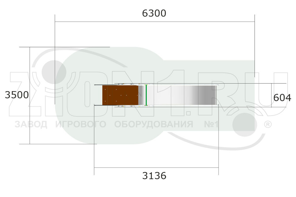 Детская горка Василек Г002 для игровых площадок