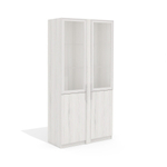 Шкаф для документов со стеклом вариант №2 ТАЙМС (TIME S)