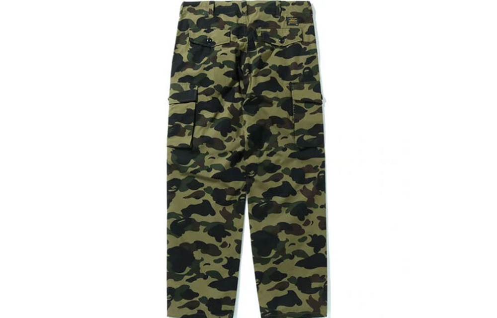 Штаны A BATHING APE 1ST Camo Wide Fit 6 Pocket Pants, 1H80-152-017