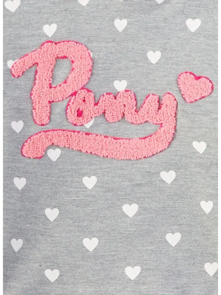 Толстовка с сердечками Pony Sanetta