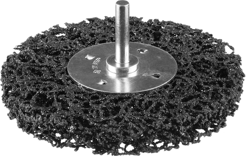 ЗУБР ″Профессионал″. Щетка дисковая для дрели, нейлоновая проволока с абразивным покрытием, с открытой агрессивной структурой, 50мм