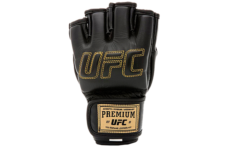 UFC Премиальные MMA тренировочные перчатки 6 унций чёрные L/XL
