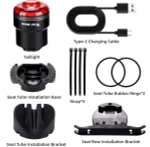 Фонарь велосипедный, задний West Biking YP0701395 (аккум. 400 mAh, Type-C)