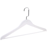 Плечики для одежды 2шт «ФРАТТО», цвет белый, 44*24см (Лейбл Селфи) имитация под кожу