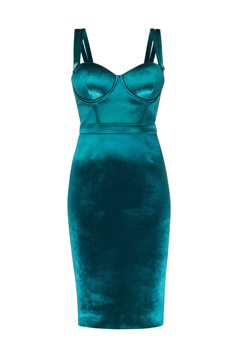 Sheath-dress "Basic Velvet"