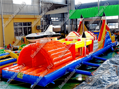 Коммерческий надувной батут "Ракета на взлёте"