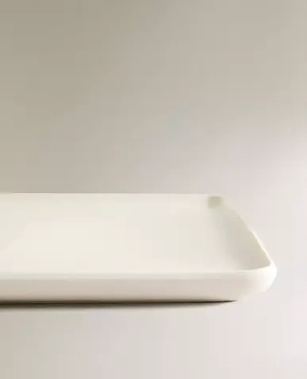 ZARA HOME ПОДНОС ДЛЯ ВАННОЙ ИЗ КЕРАМИКИ, БЕЛЫЙ
