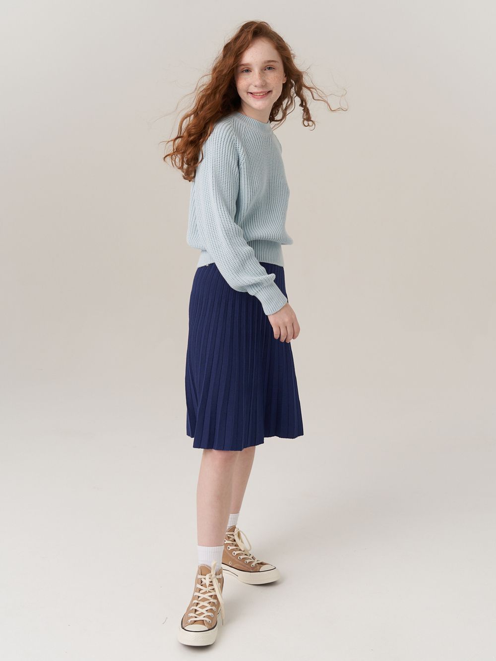 Юбка школьная для девочки AT883 сапфировый