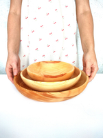 Деревянная тарелка Art of Siberia из массива сибирского кедра T229