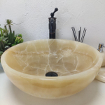 Раковина из оникса Bowl Yellow TinLip BO-61113 45*45*17